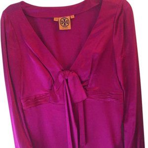 Tory Burch Silk Tie Front Blouse